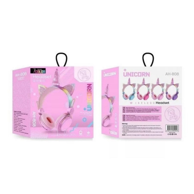 Foto 4 pulgar | Auriculares Inalámbricos Bluetooth Con Diseño De Unicornio Rosa Para Niña - Venta Internacional.