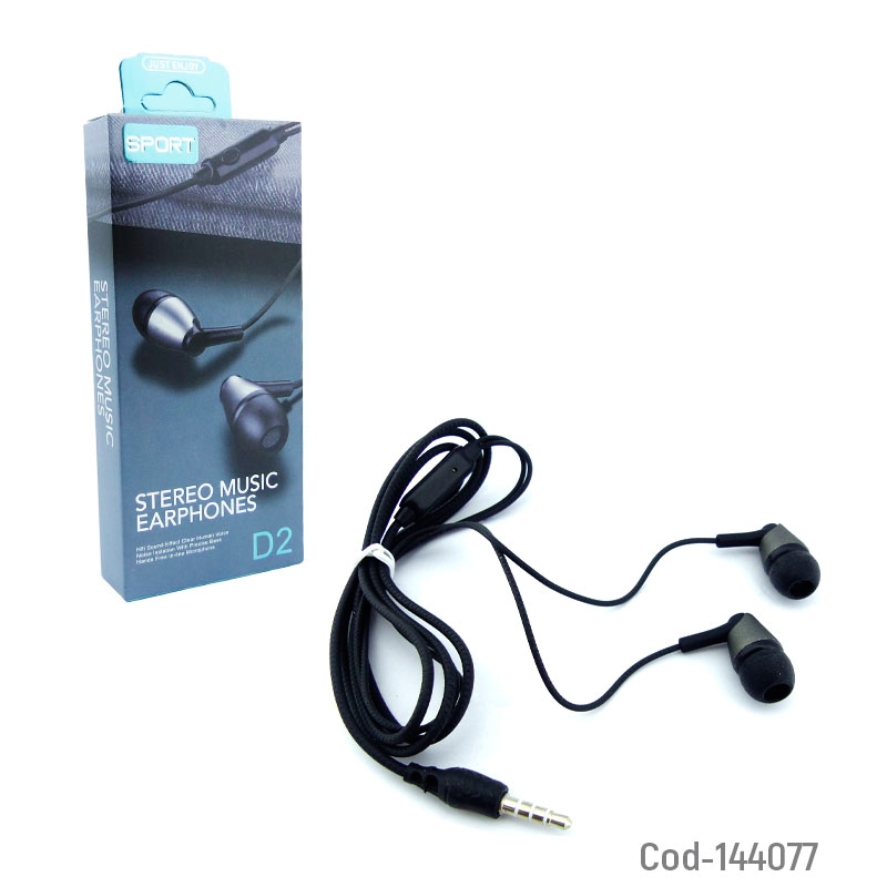 Foto 2 | Auriculares Intraurales Con Micrófono D2 - Venta Internacional.
