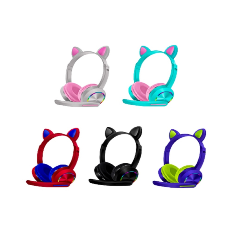 Foto 3 pulgar | Auriculares Inalámbricos Bluetooth Para Juegos Cat Ears Con Luz Rgb - Venta Internacional.