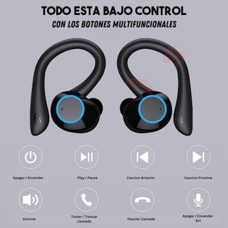 Foto 5 | Auriculares Inalámbricos Bluetooth Con Micrófono Deportivo - Venta Internacional.