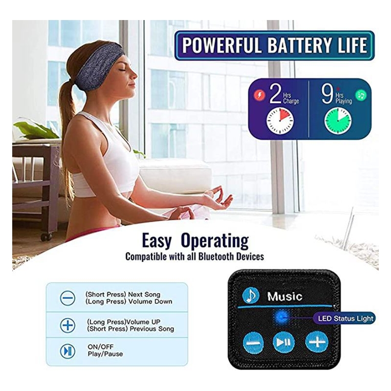 Foto 3 pulgar | Auriculares Inalámbricos Para Dormir Con Diadema Deportiva Bt50 - Venta Internacional.