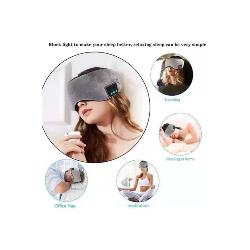 Foto 3 pulgar | Auriculares Bluetooth Para Dormir Con Micrófono Para Música, Color Gris - Venta Internacional.