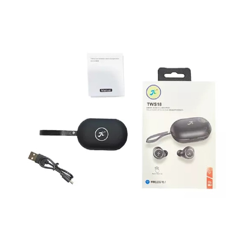 Foto 2 pulgar | Auriculares Tws 18 Inalámbricos Bluetooth 5.0 505mah Negros - Venta Internacional.