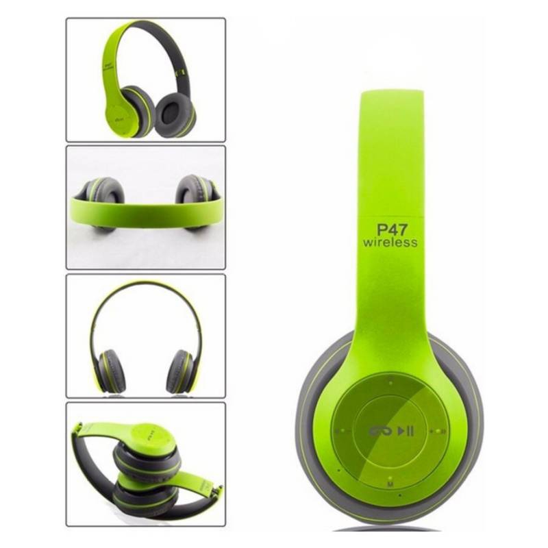 Foto 3 pulgar | Auriculares Inalámbricos Bluetooth P47 Green - Venta Internacional.