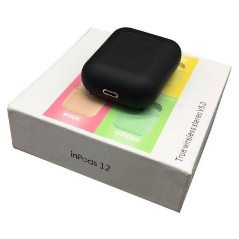 Foto 3 pulgar | Auriculares Inalámbricos 12 Tw Negros Con Entradas Auxiliares De 3,5 Mm - Venta Internacional.
