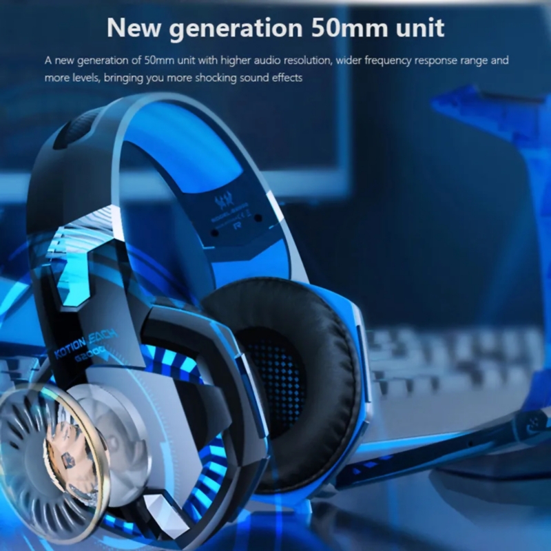 Foto 6 pulgar | Auriculares Para Juegos Kotion Each G2000 Estéreo Con Usb De 3,5 Mm, Color Negro - Venta Internacional.