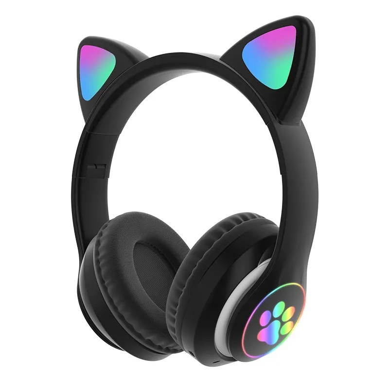 Foto 5 pulgar | Auriculares Inalámbricos Bluetooth 5.0 Cat Ears Rgb Con Micrófono Negros - Venta Internacional.