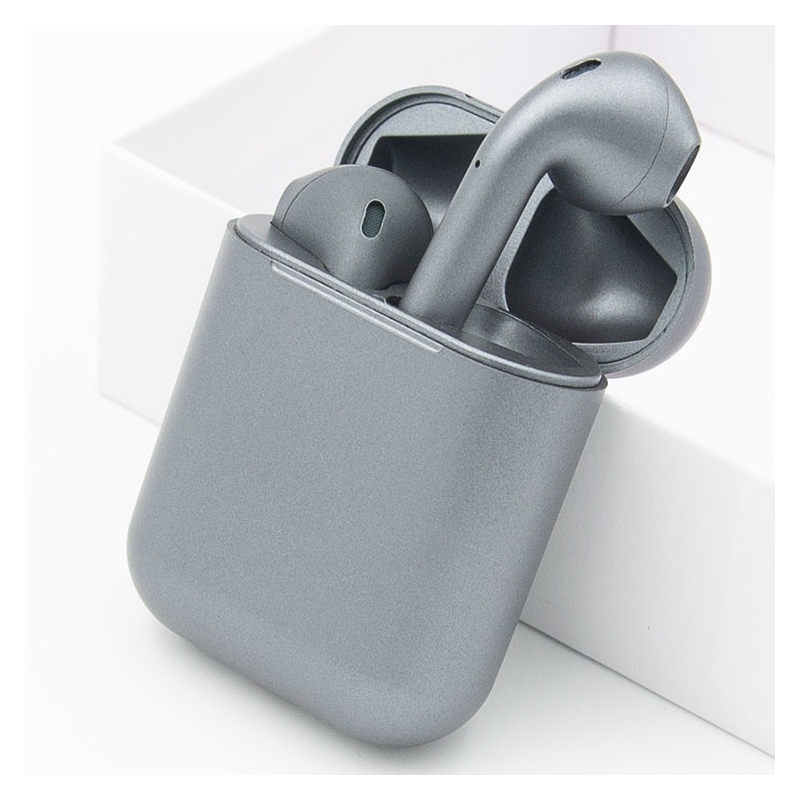 Foto 2 pulgar | Auriculares Inalámbricos I12 Grises Bluetooth 5.0 Con Funda De Carga - Venta Internacional.