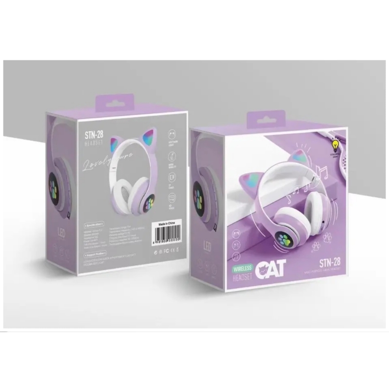 Foto 4 pulgar | Auriculares Inalámbricos Bluetooth Fucsia Rgb Cat Ears Bt 5.0 - Venta Internacional.