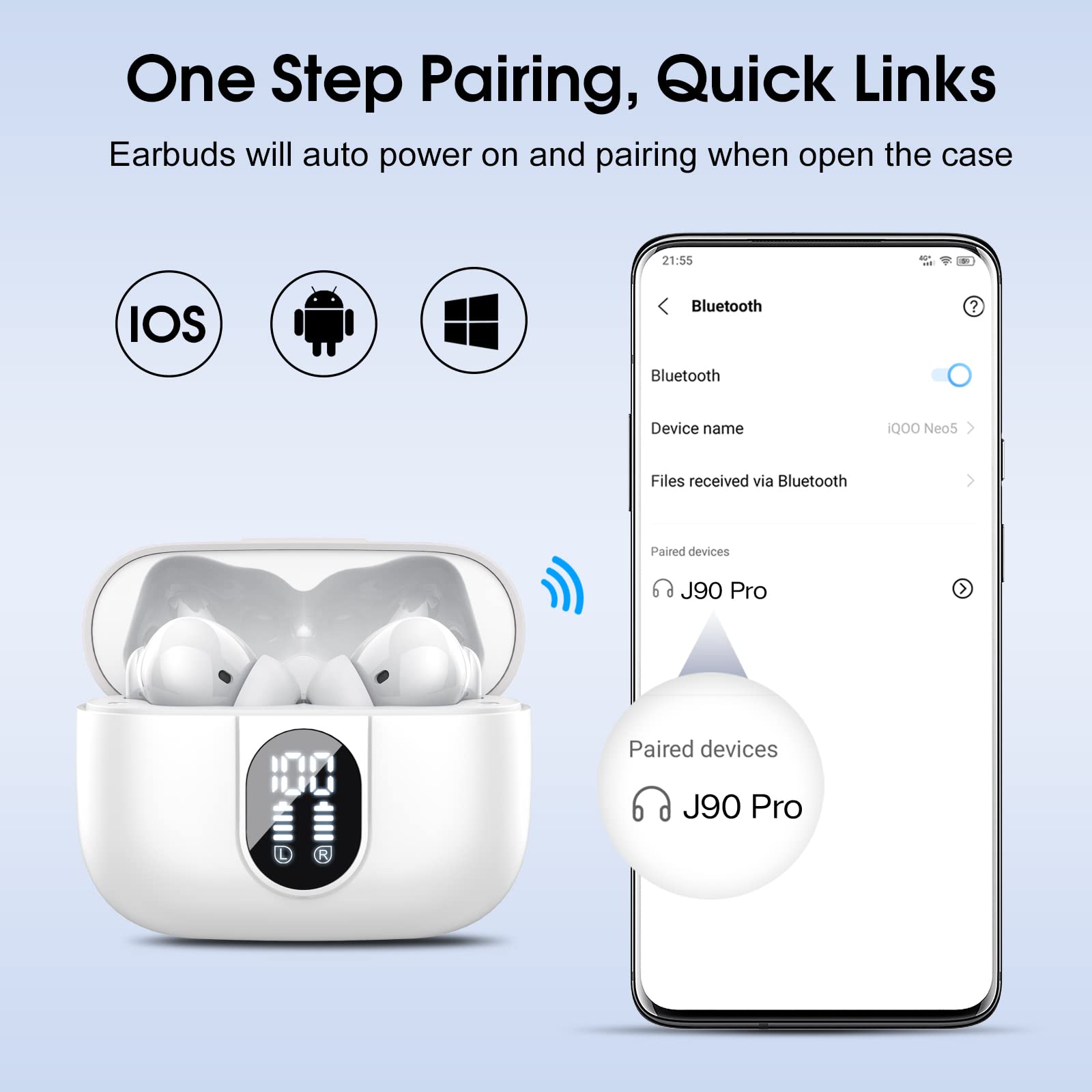 Foto 7 pulgar | Auriculares Inalámbricos Casan 2023 Bluetooth 5.3 Hifi Stereo Ip7 - Venta Internacional