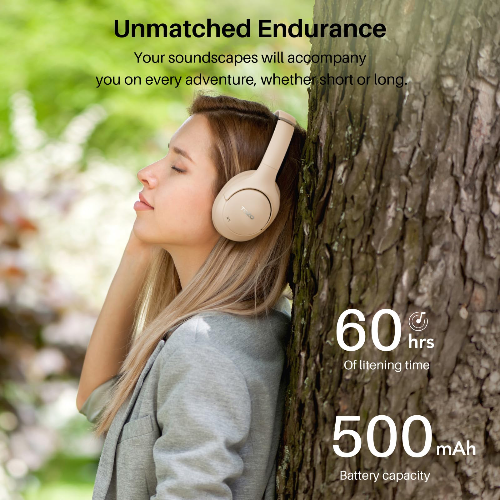 Foto 6 pulgar | Auriculares Tozo Ht2 Beige Hybrid con Cancelación Activa de Ruido - Venta Internacional