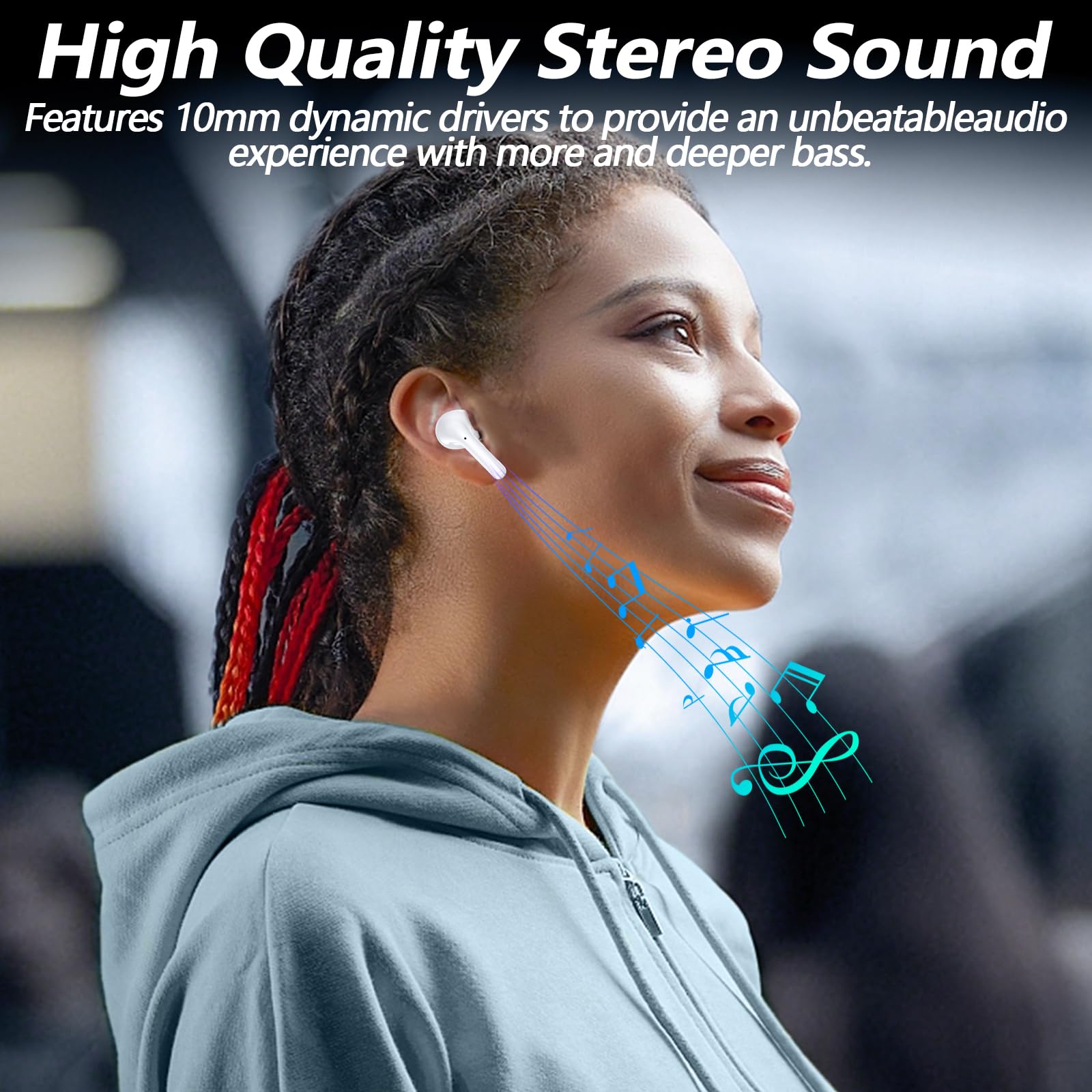 Foto 5 pulgar | Auriculares Inalámbricos Kurdene P3 Bluetooth 5.3 con Micrófono Blancos - Venta Internacional