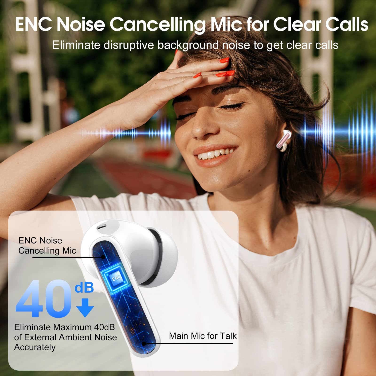 Foto 4 pulgar | Auriculares Inalámbricos Casan 2023 Bluetooth 5.3 Hifi Stereo Ip7 - Venta Internacional