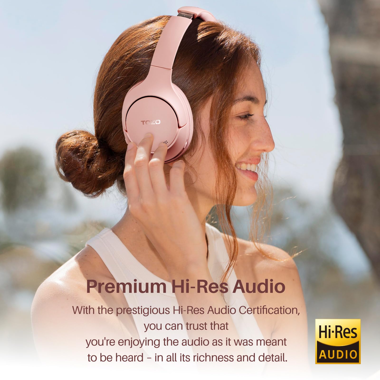 Foto 4 pulgar | Auriculares Tozo HT2 Hybrid Rosas con Cancelación Activa de Ruido - Venta Internacional