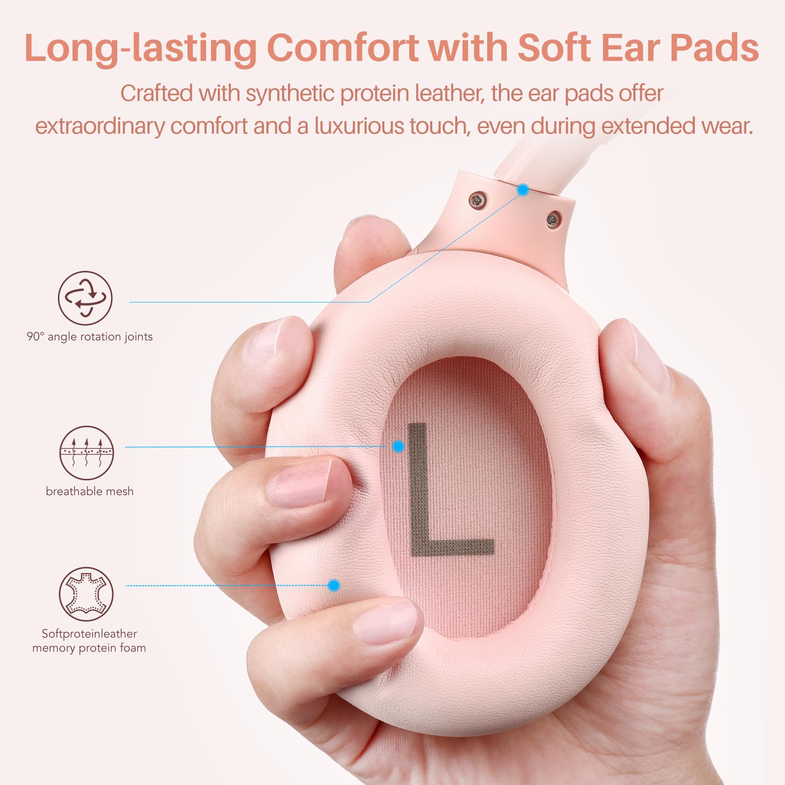 Foto 6 pulgar | Auriculares Tozo HT2 Hybrid Rosas con Cancelación Activa de Ruido - Venta Internacional
