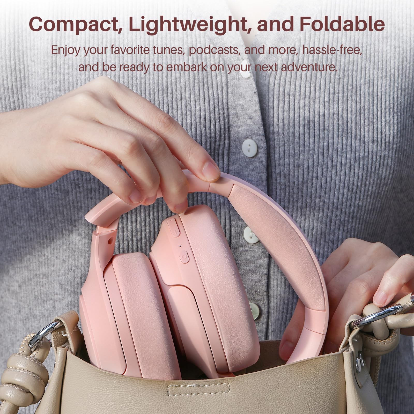 Foto 6 | Auriculares Tozo HT2 Hybrid Rosas con Cancelación Activa de Ruido - Venta Internacional