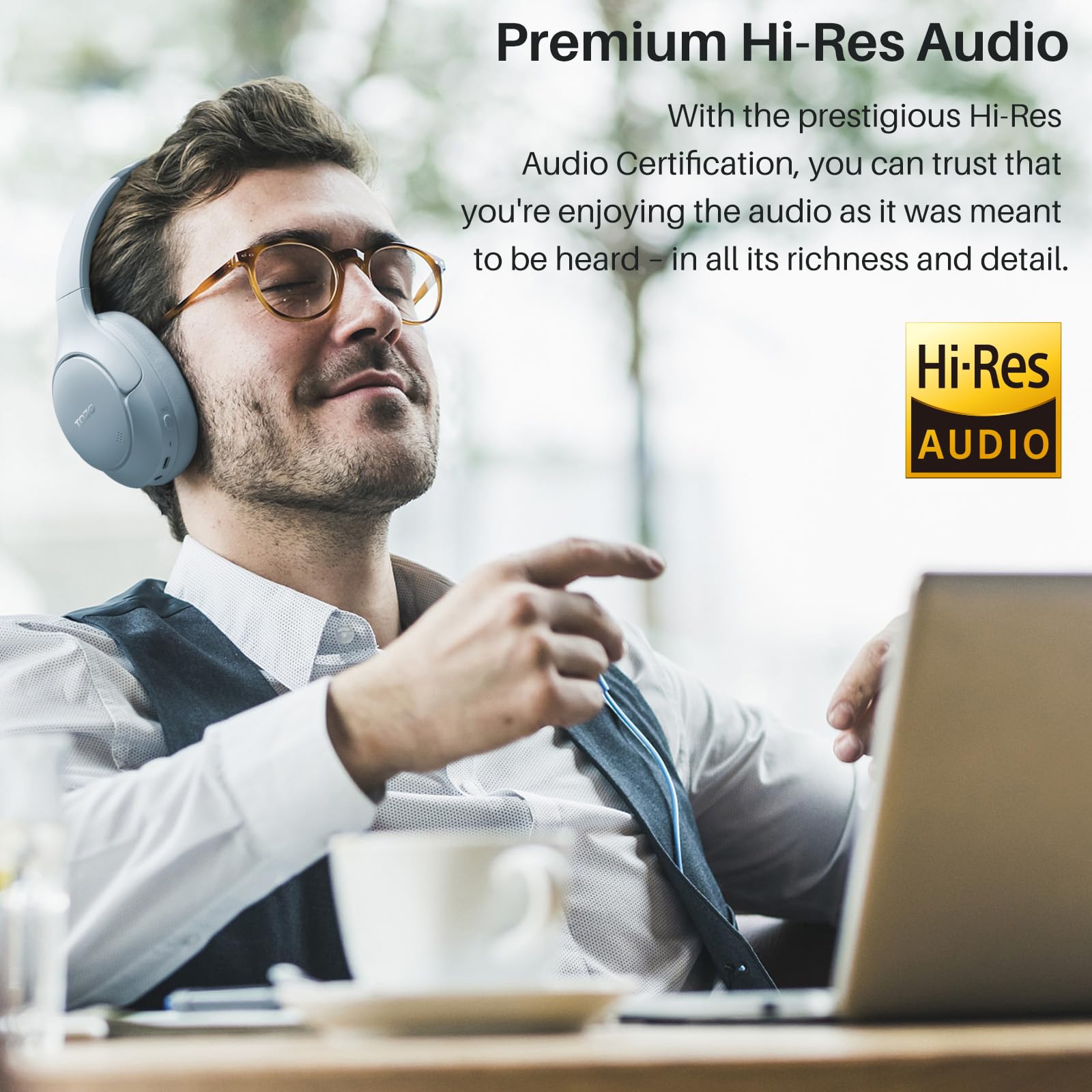 Foto 2 | Auriculares Tozo Ht2 Hybrid con Cancelación Activa de Ruido Azules - Venta Internacional