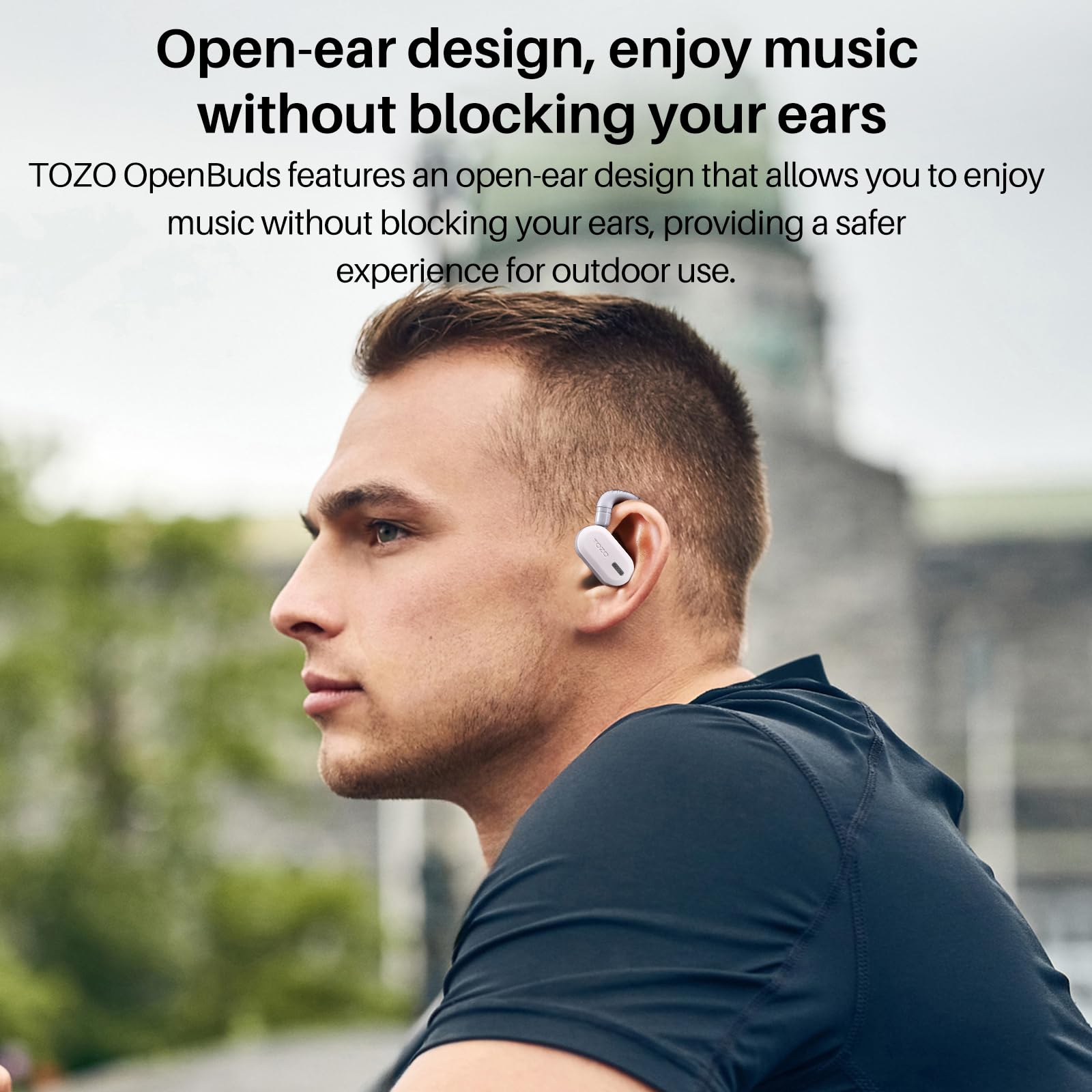 Foto 3 pulgar | Auriculares Inalámbricos Tozo Openbuds Bluetooth 5.3 Blancos - Venta Internacional