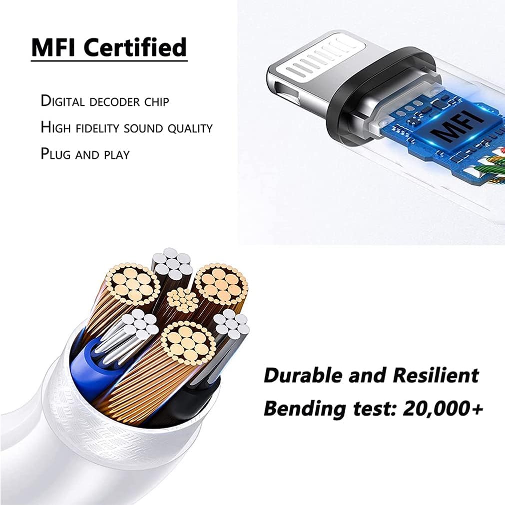 Foto 3 pulgar | Auriculares Skycable Blancos con Cable y Lightning para iPhone - Venta Internacional