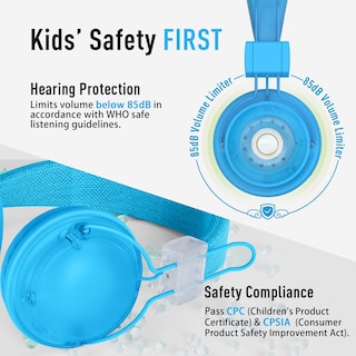 Foto 4 | Auriculares Ailihen Kids HD850 con Micrófono y Paquete de 10 Unidades en Diferentes Colores - Venta Internacional