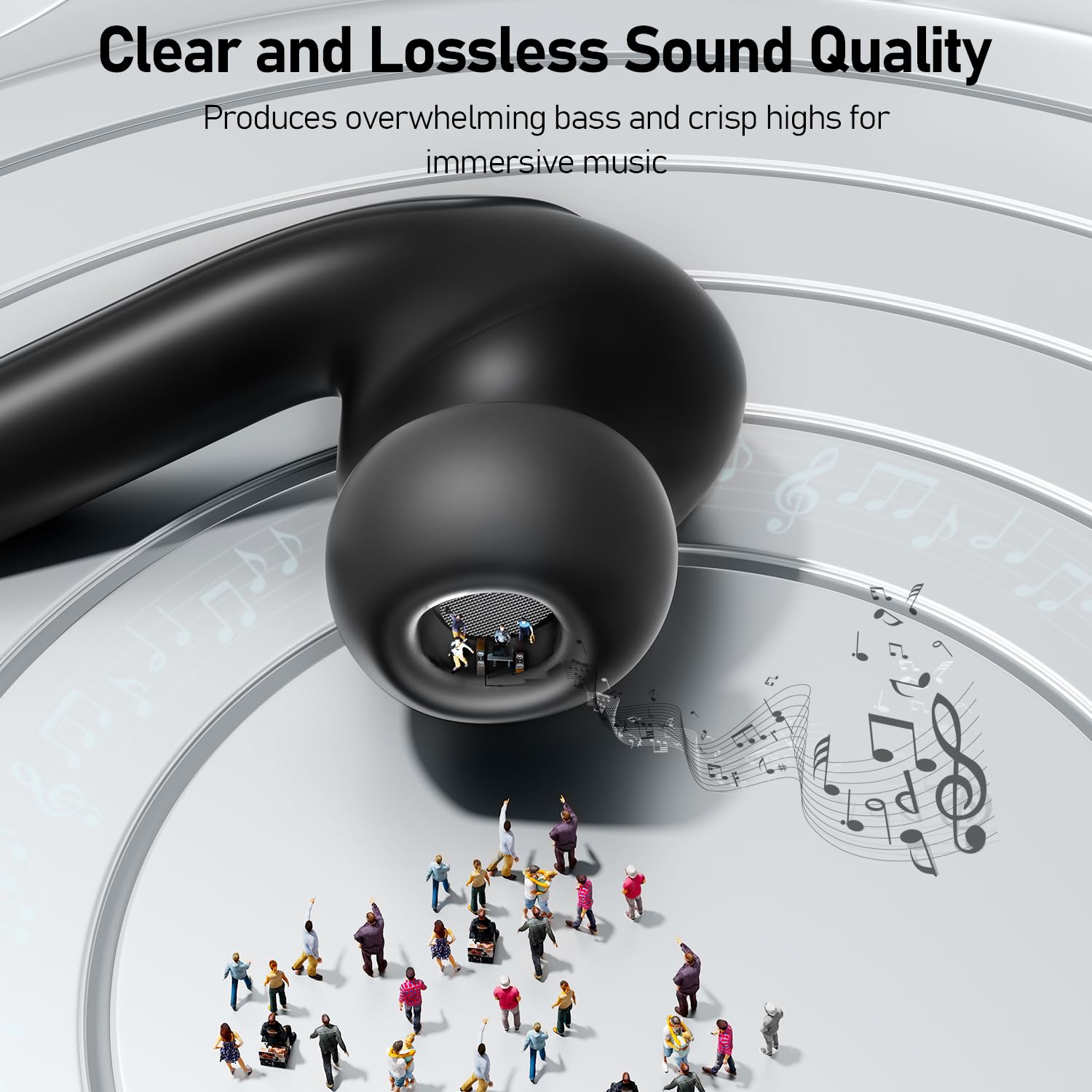Foto 3 pulgar | Auriculares Inalámbricos Calcini Bluetooth 5.3 con Pantalla Led de Alimentación - Venta Internacional