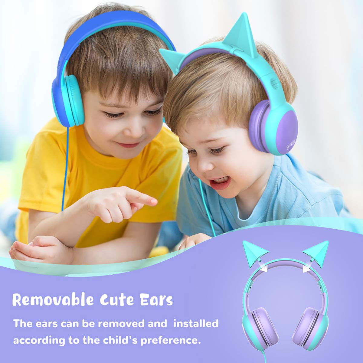 Foto 3 pulgar | Auriculares Gorsun Kids Over Ear de Volumen Limitado - Venta Internacional