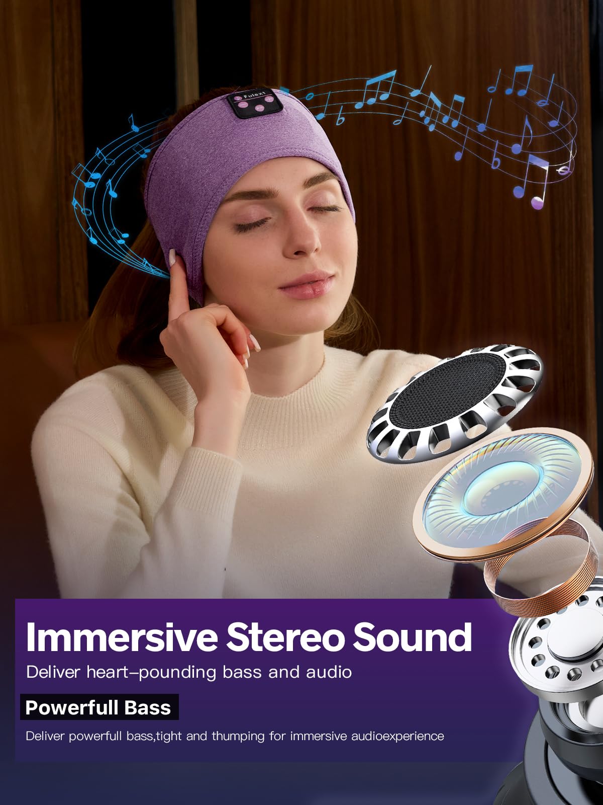 Foto 3 pulgar | Diadema Fulext para Dormir Bluetooth - Venta Internacional