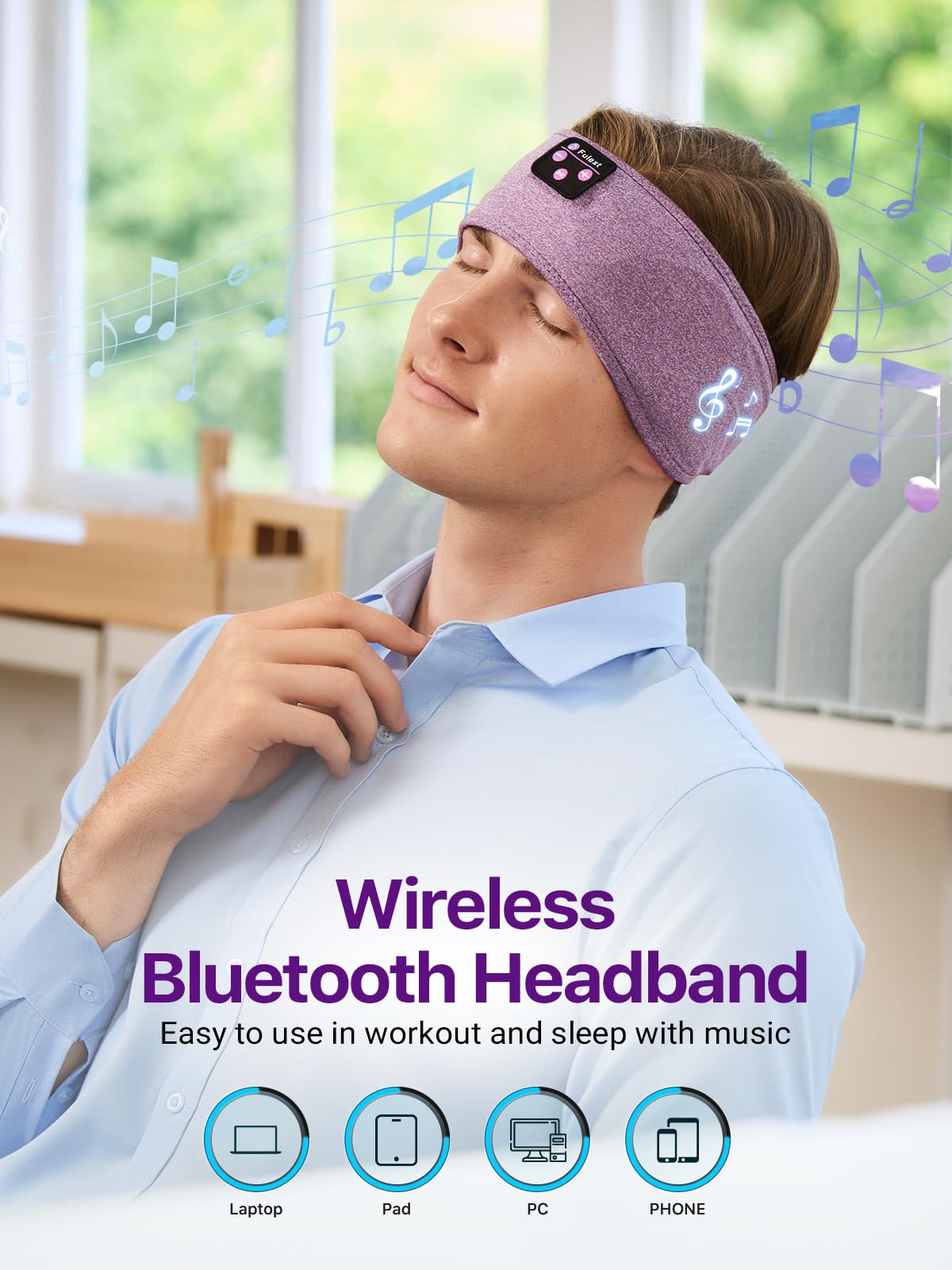 Foto 6 pulgar | Diadema Fulext para Dormir Bluetooth - Venta Internacional
