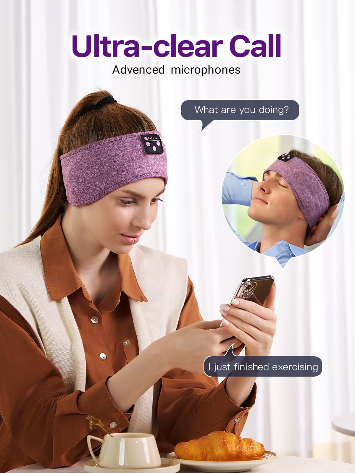 Foto 7 pulgar | Diadema Fulext para Dormir Bluetooth - Venta Internacional