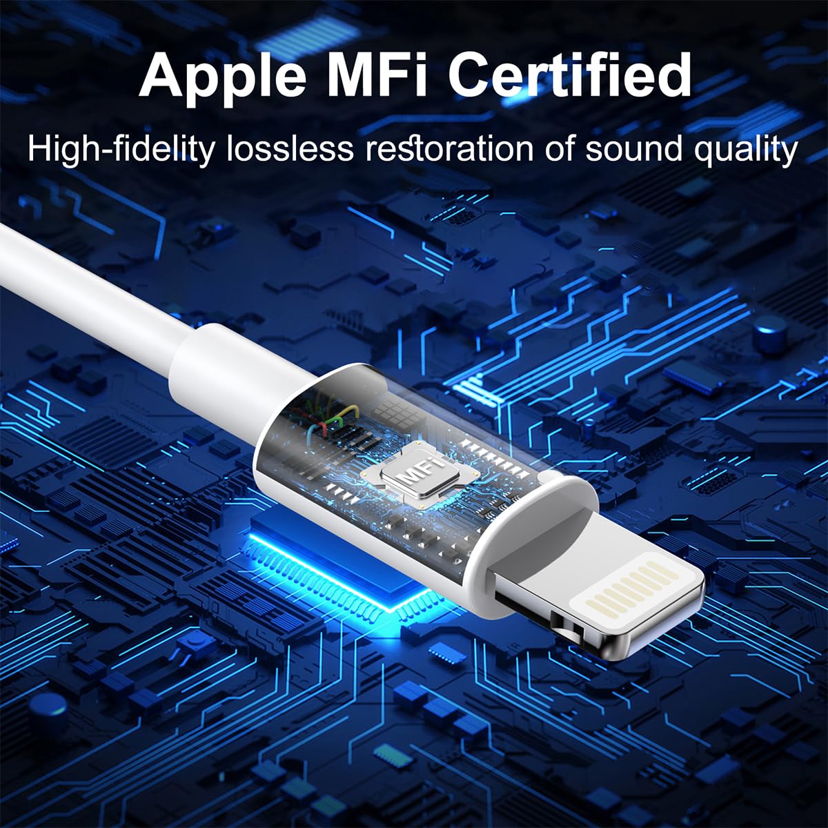 Foto 3 pulgar | Paquete De 2 Auriculares Skycable Para Iphone Con Cable Y Lightning Connect - Venta Internacional.