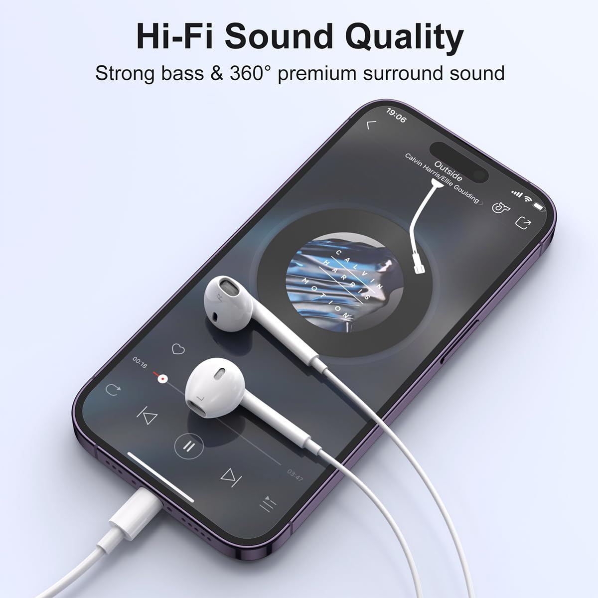 Foto 4 | Paquete De 2 Auriculares Skycable Para Iphone Con Cable Y Lightning Connect - Venta Internacional.
