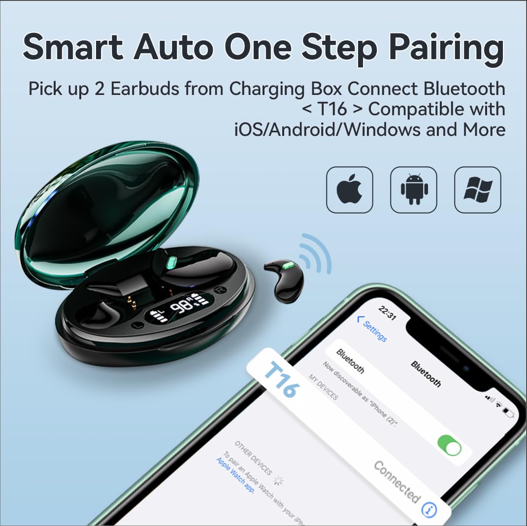 Foto 4 pulgar | Auriculares Houlyn Invisible Bluetooth Negros para Dormir - Venta Internacional