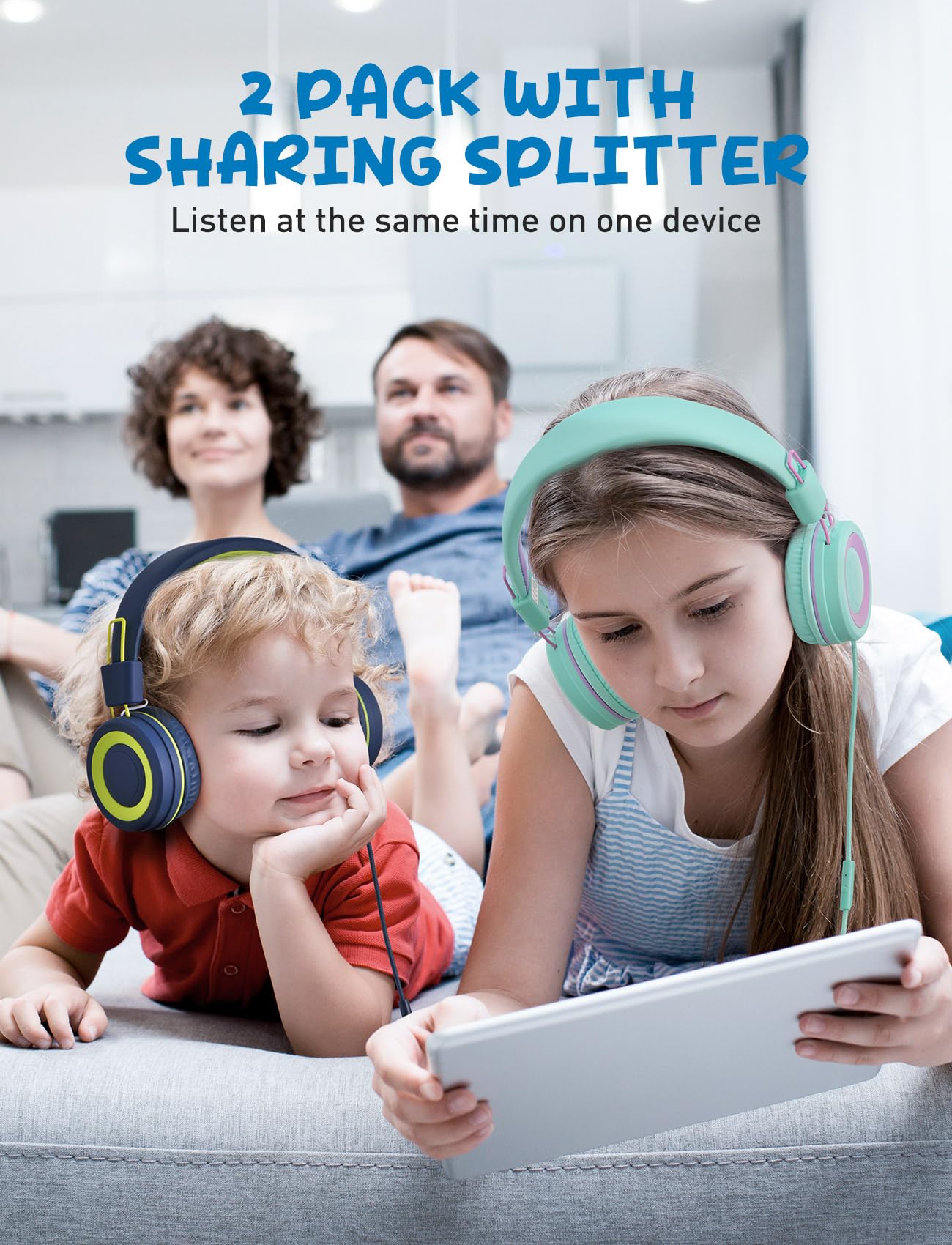 Foto 5 pulgar | Auriculares para Niños VotYoung con Micrófono 91 Db Paquete de 2 - Venta Internacional
