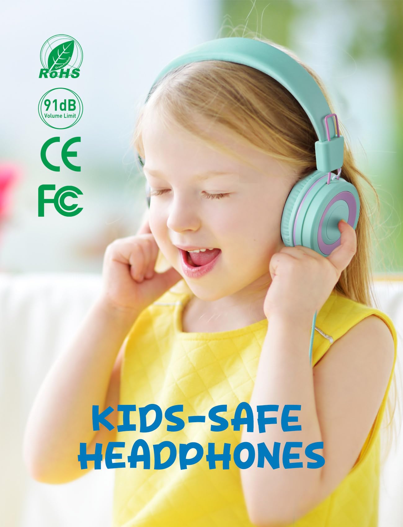 Foto 6 pulgar | Auriculares para Niños VotYoung con Micrófono 91 Db Paquete de 2 - Venta Internacional
