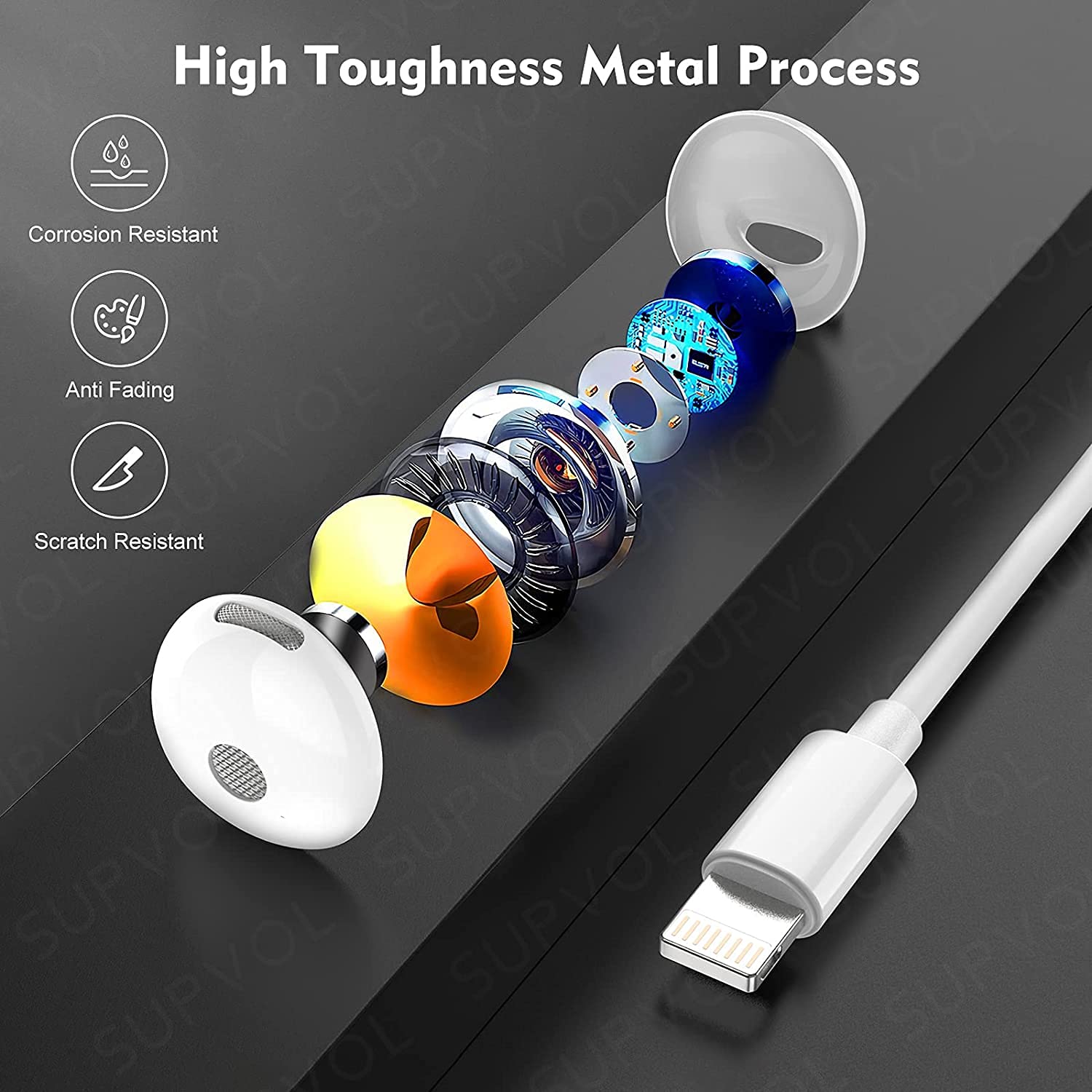 Foto 6 pulgar | Auriculares Con Cable Eashion Con Micrófono Para Iphone - Venta Internacional.