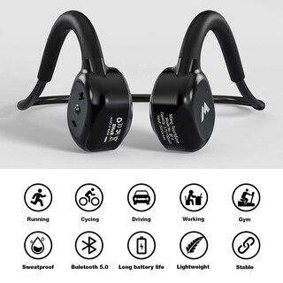 Foto 2 | Auriculares Inalámbricos de Conducción Ósea Moing Bluetooth 5.0 Black - Venta Internacional