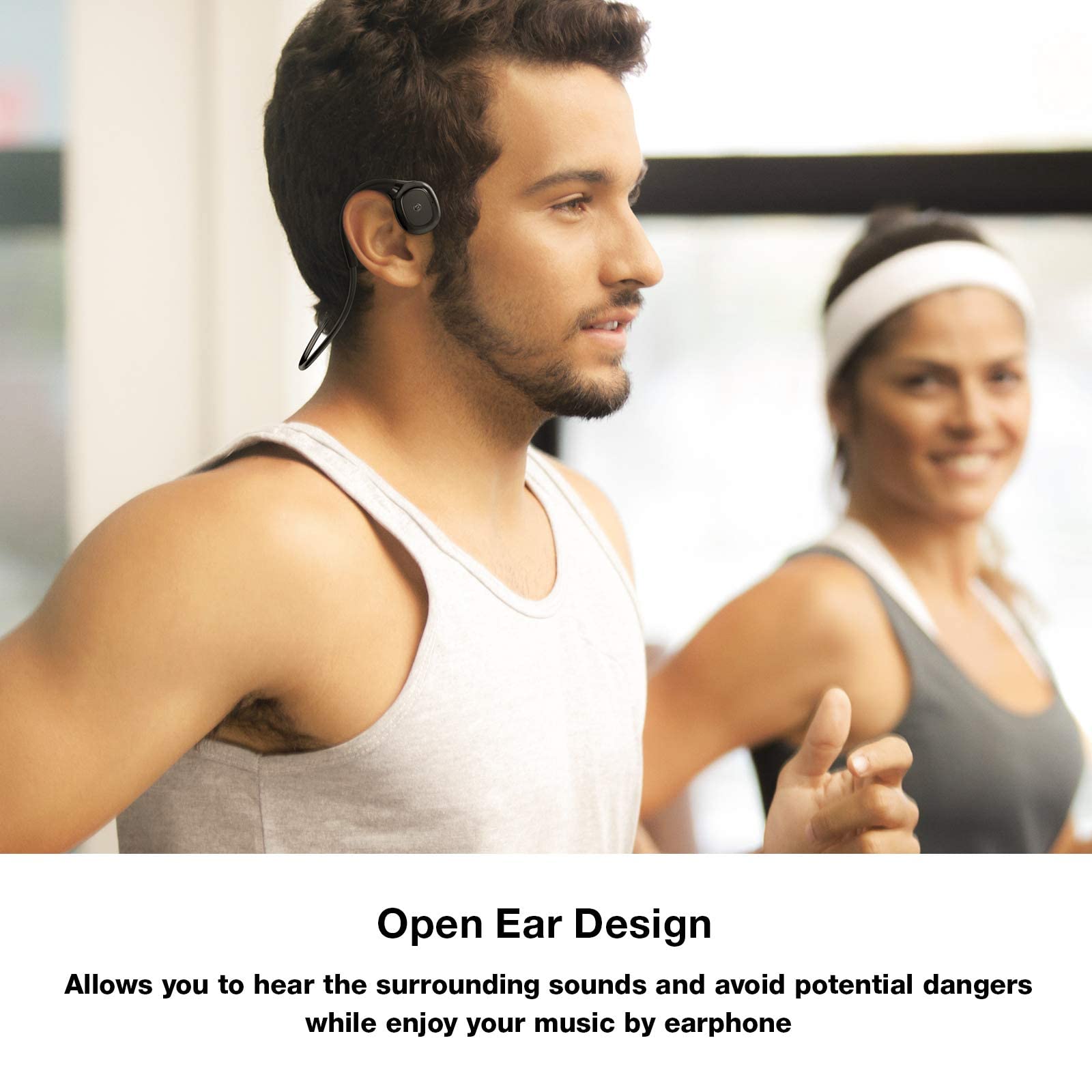 Foto 5 pulgar | Auriculares Inalámbricos de Conducción Ósea Moing Bluetooth 5.0 Black - Venta Internacional