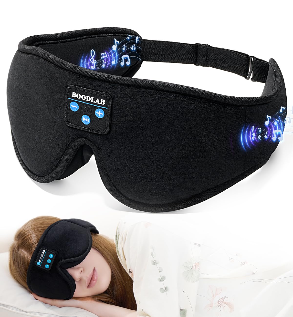 Máscara De Ojos Bluetooth Boodlab Sleep Con Auriculares Bluetooth - Venta Internacional.