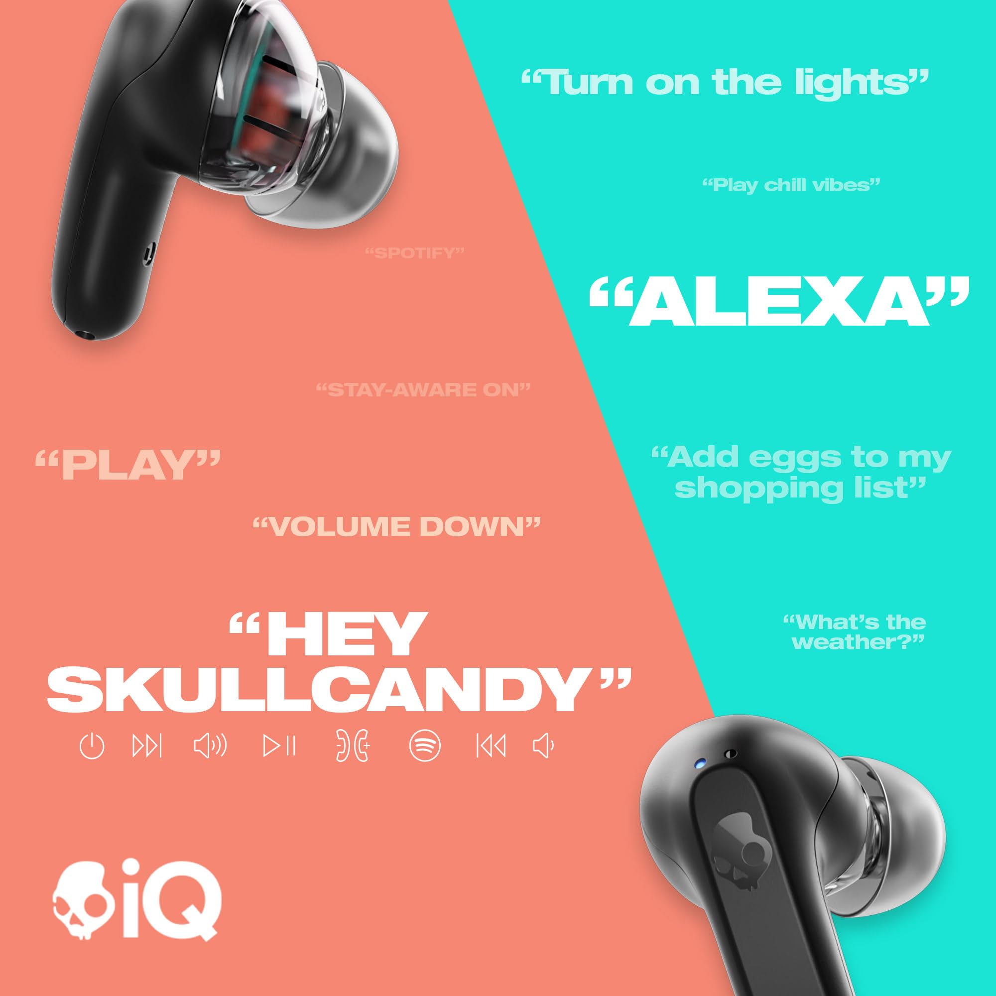 Foto 3 pulgar | Audífonos True Wireless Skullcandy Negros con Bluetooth-Venta Internacional