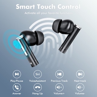 Foto 5 | Audífonos True Wireless Sajawass Negros con Bluetooth-Venta Internacional