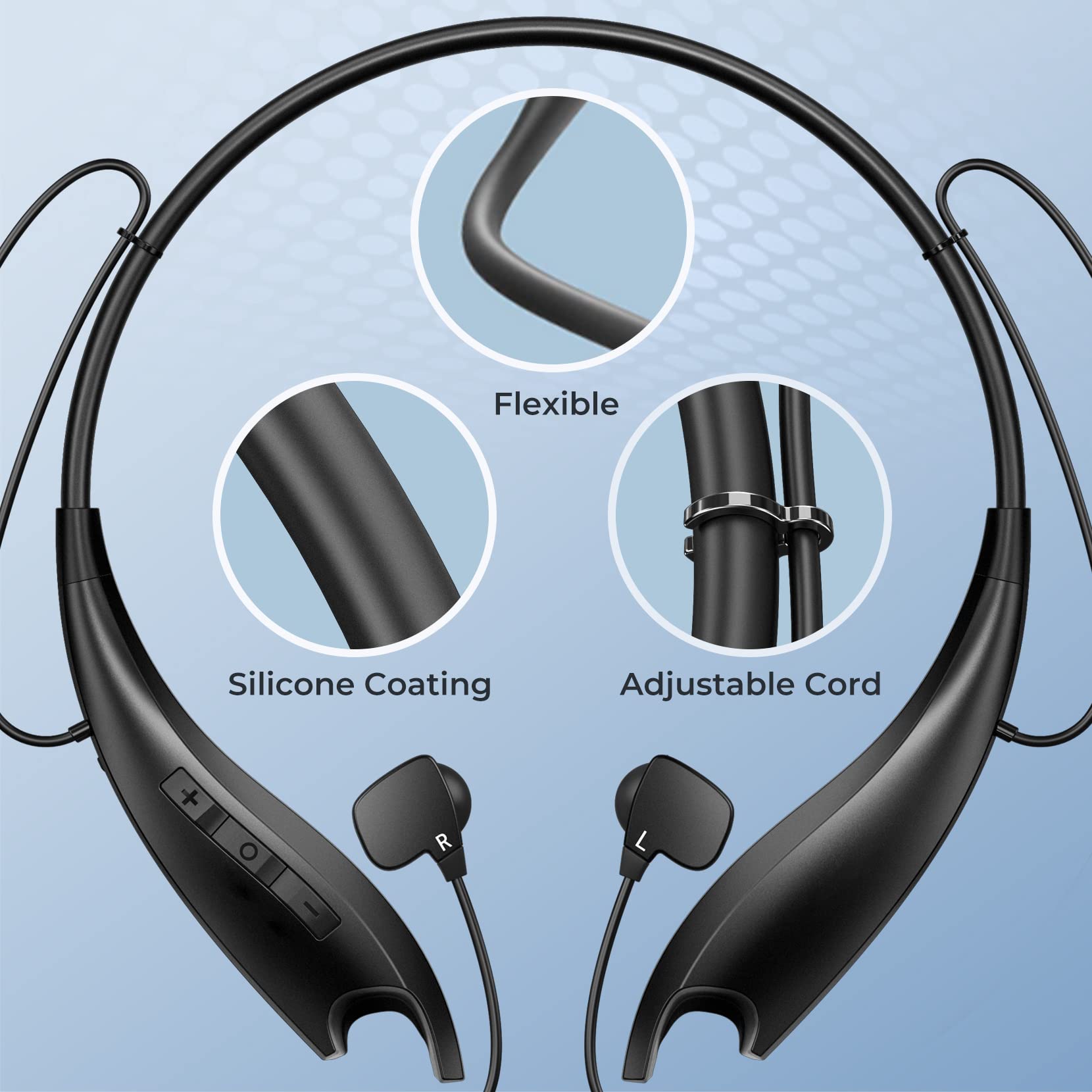 Foto 7 pulgar | Auriculares Bluetooth Yosdom Neckband 24h+ Playtime Waterproo - Venta Internacional.