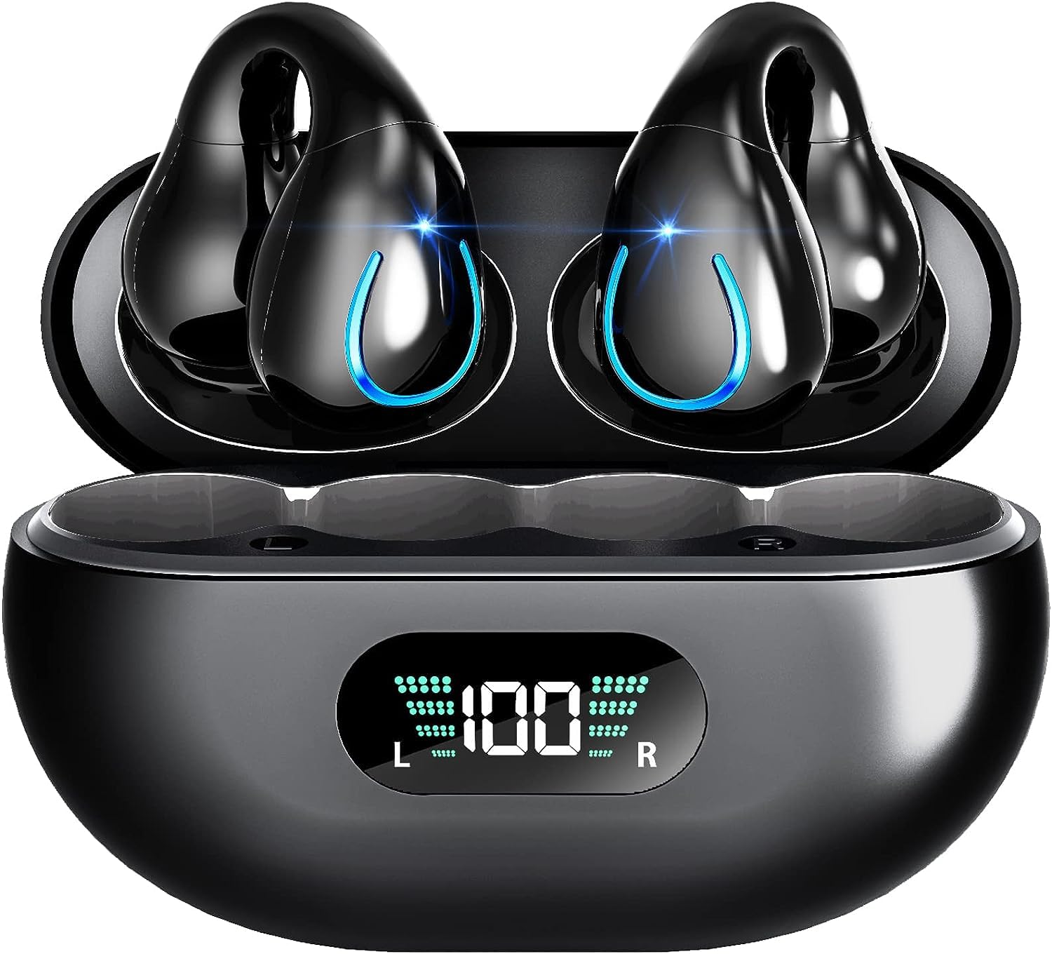 Foto 2 pulgar | Auriculares Inalámbricos Kinganda Bluetooth Ear Clip 30h Playtime - Venta Internacional