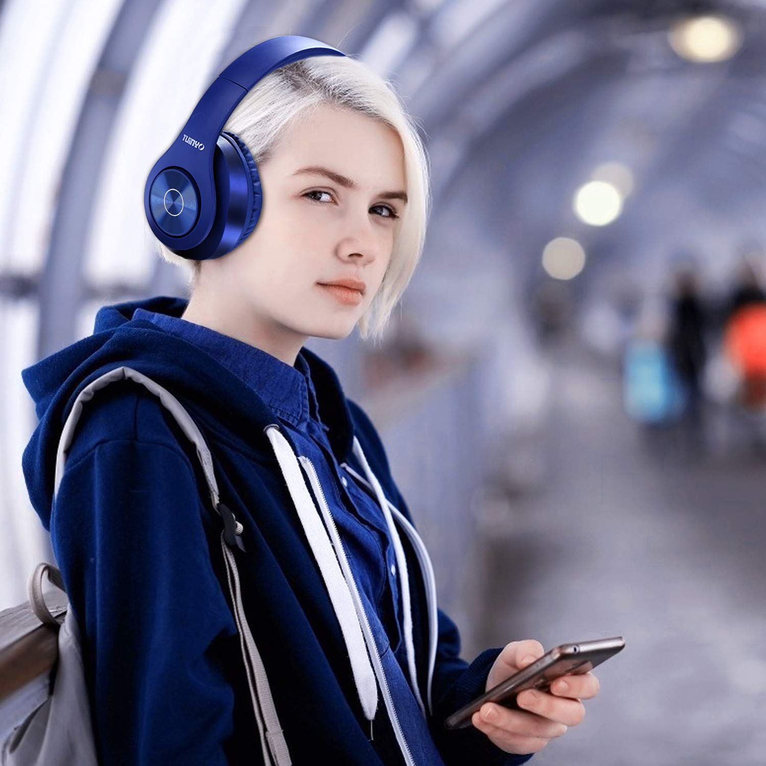 Foto 4 pulgar | Audífonos Inalámbricos Tuinyo Tp19 Azules con Bluetooth-Venta Internacional