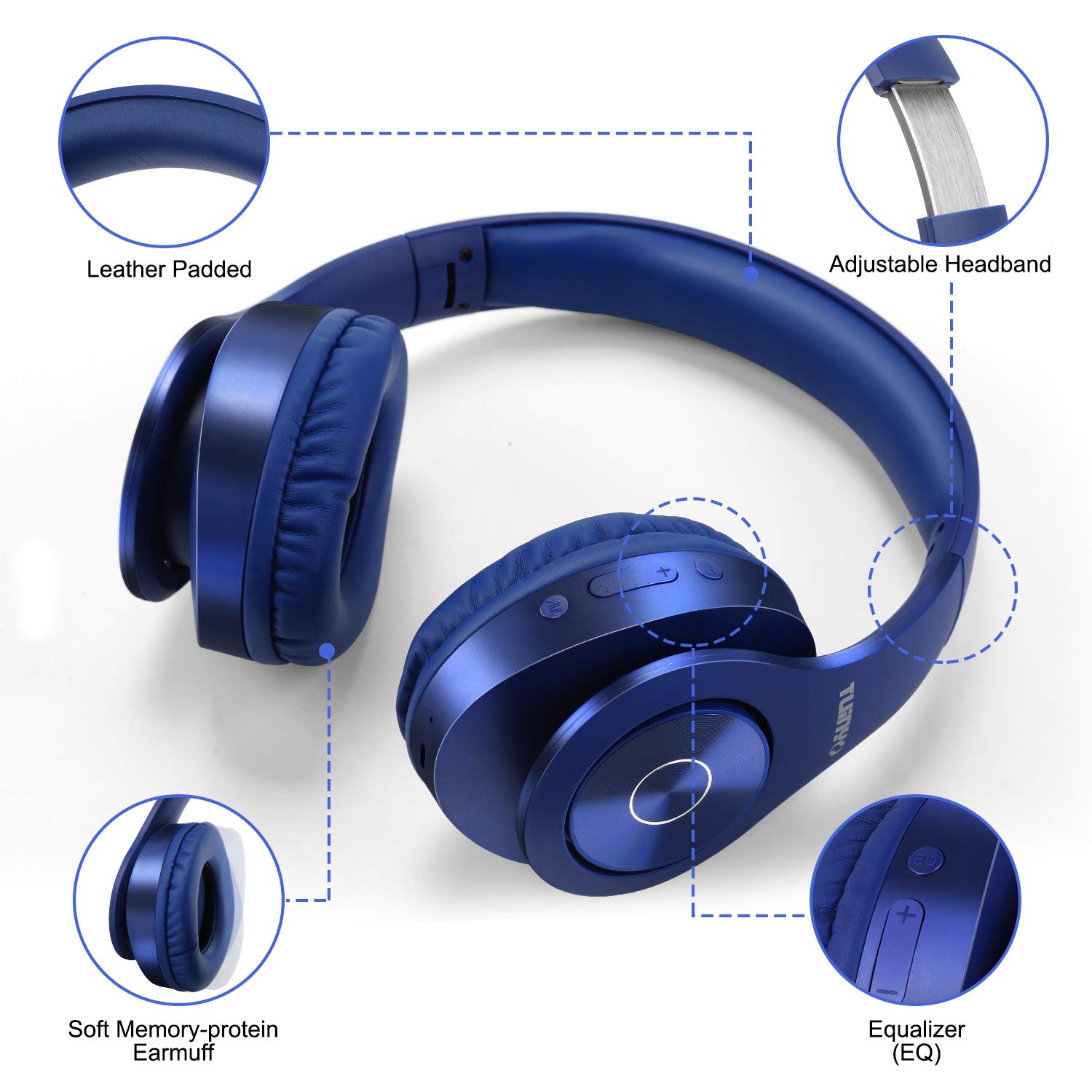 Foto 6 pulgar | Audífonos Inalámbricos Tuinyo Tp19 Azules con Bluetooth-Venta Internacional