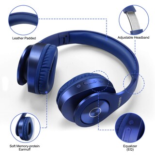 Foto 5 | Audífonos Inalámbricos Tuinyo Tp19 Azules con Bluetooth-Venta Internacional