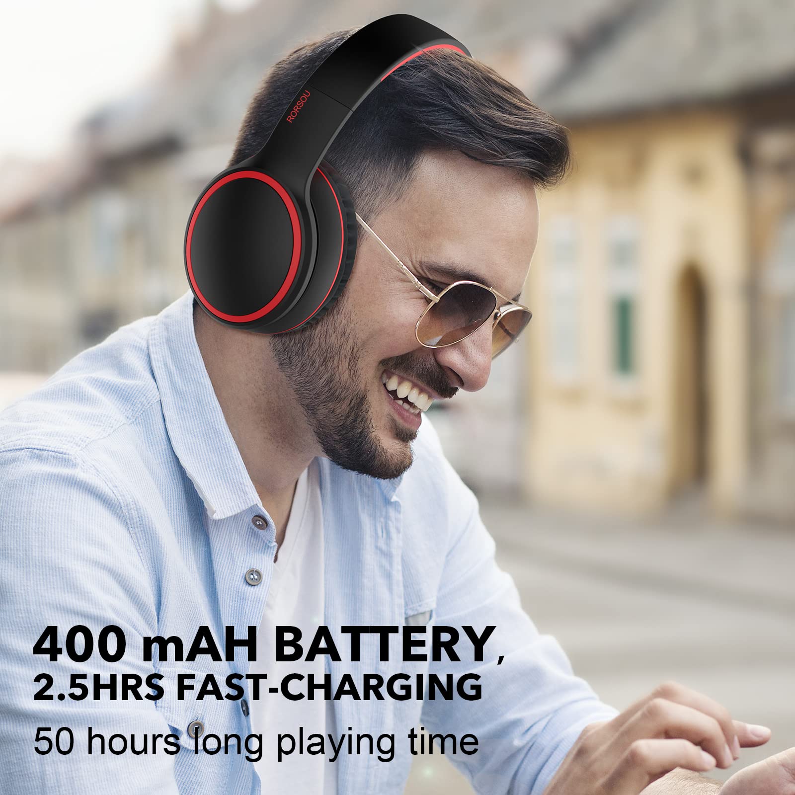 Foto 5 pulgar | Auriculares Bluetooth Rorsou B10 Negro - Venta Internacional