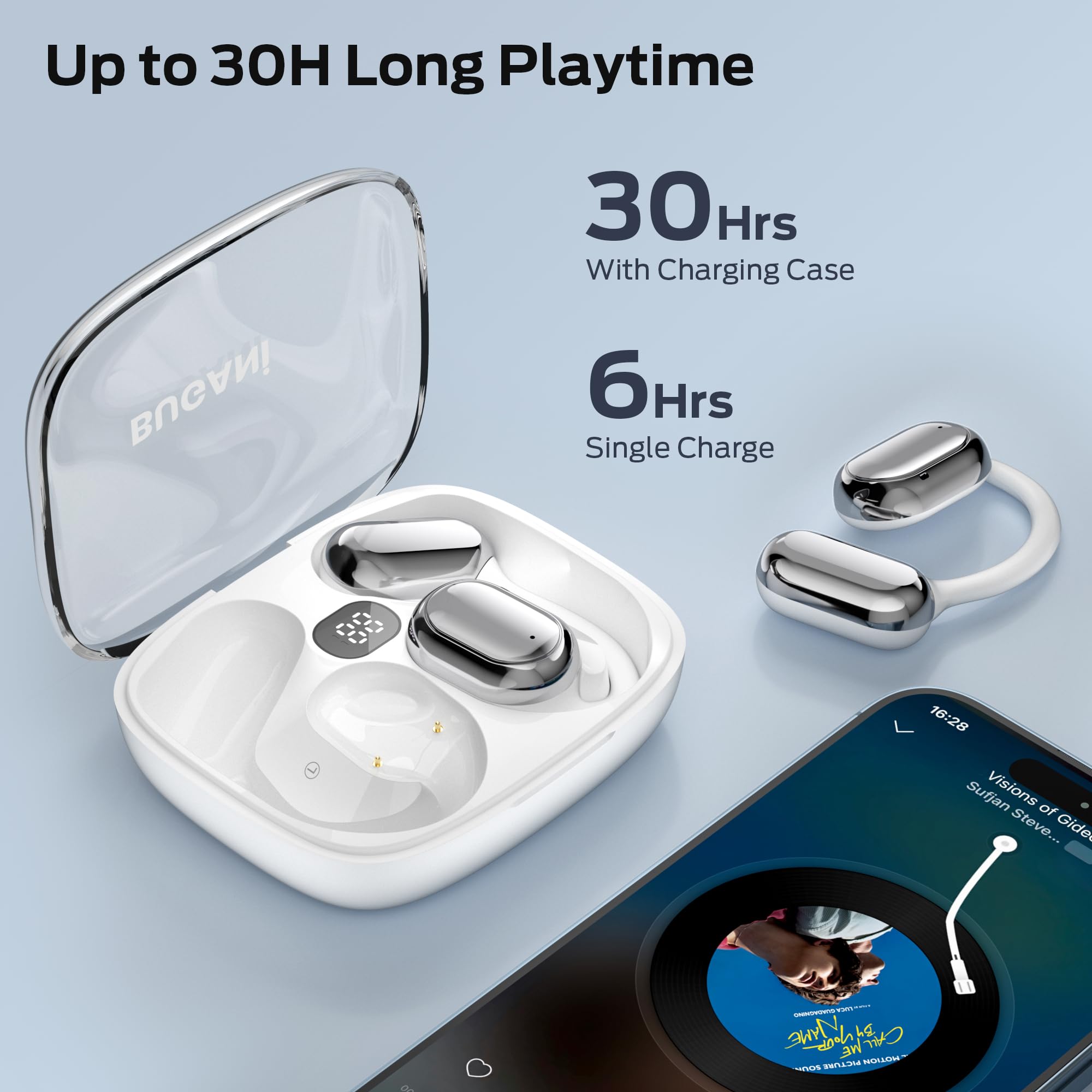 Foto 5 pulgar | Auriculares Abiertos Bugani Bluetooth 5.3 30h Playtime - Venta Internacional.