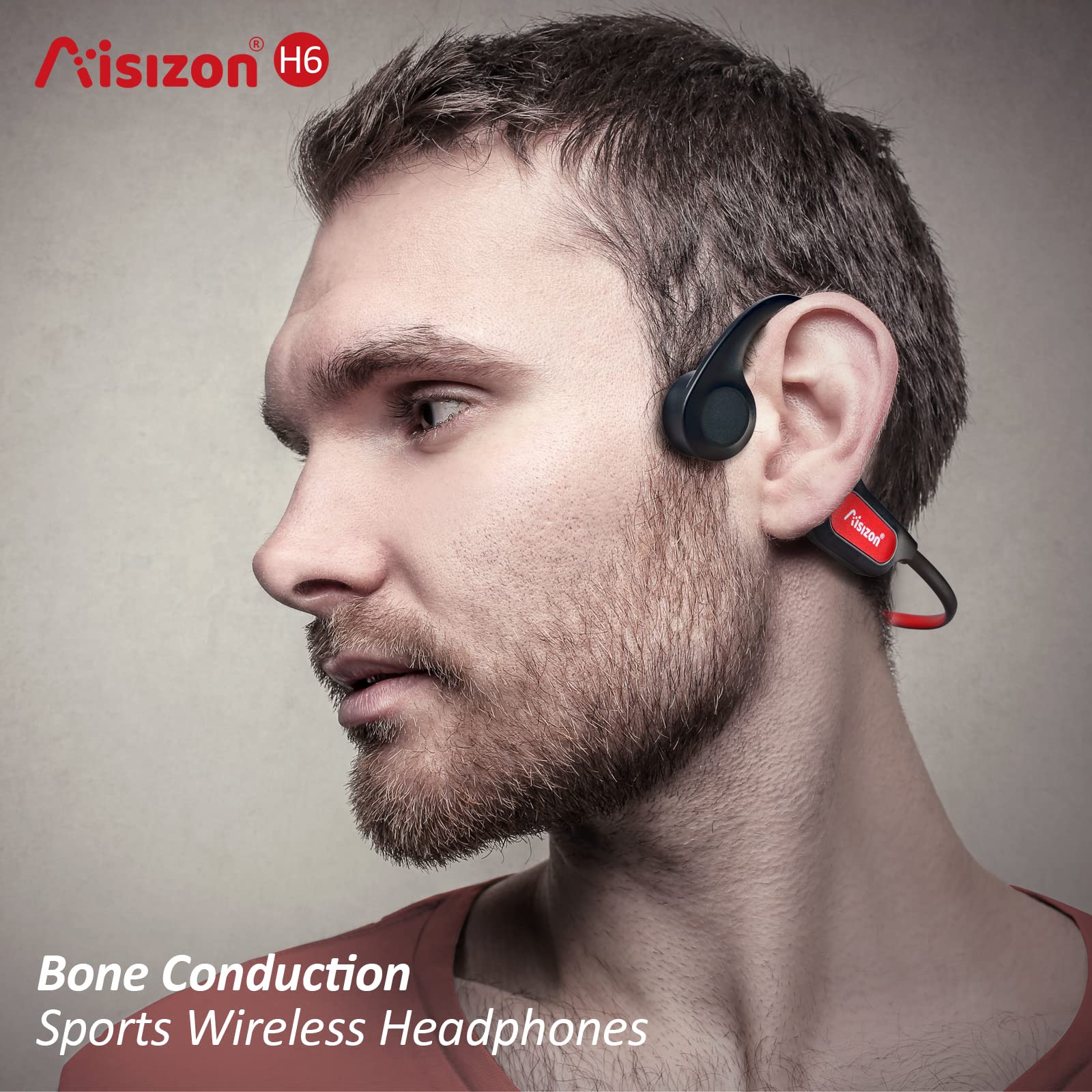 Foto 3 pulgar | Auriculares de Conducción Ósea Aisizon H6 Bluetooth - Venta Internacional