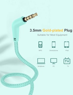 Foto 6 | Auriculares Nabevi Kids con Micrófono para Colocar Sobre La Oreja color Verde - Venta Internacional