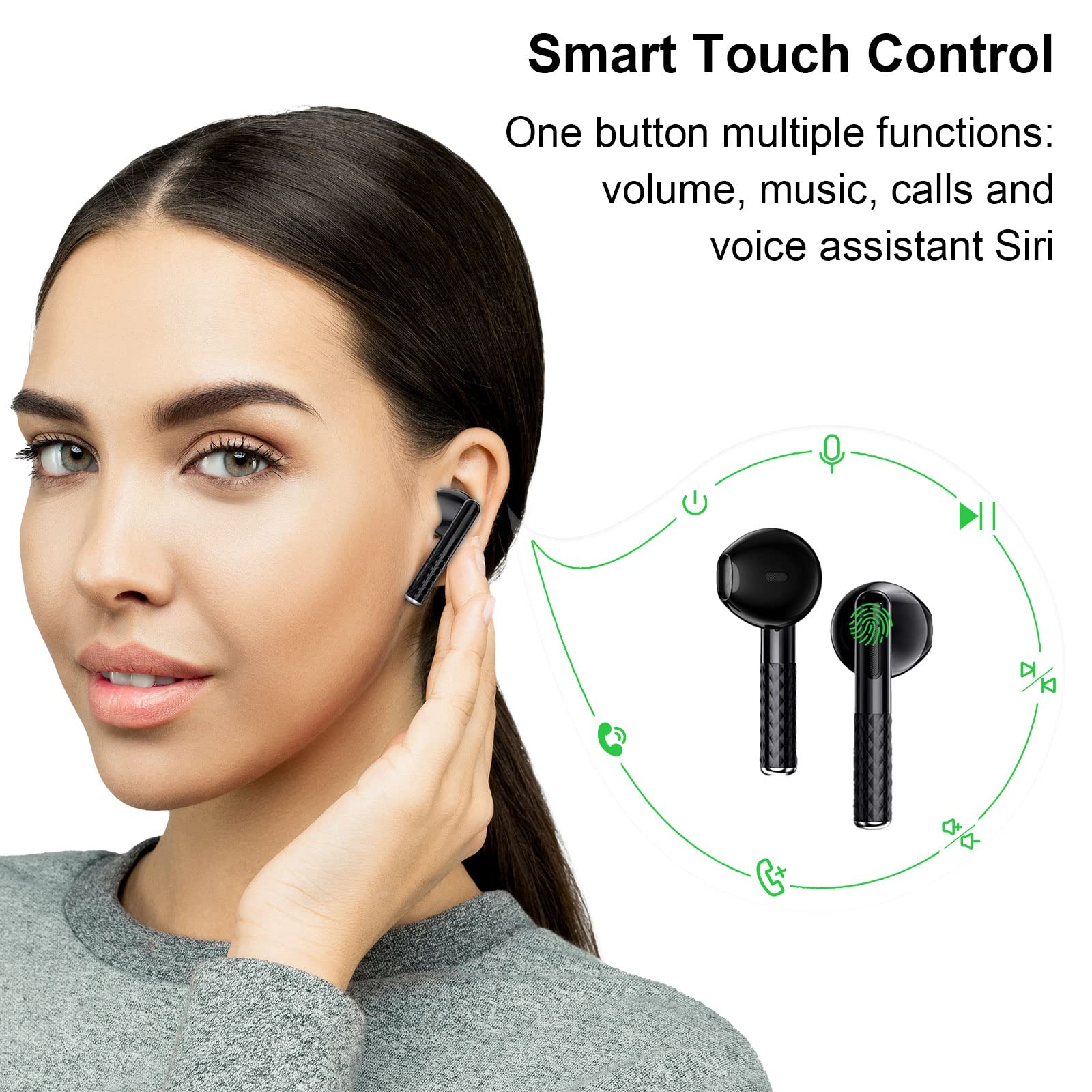 Foto 5 pulgar | Auriculares True Wireless Feans Bluetooth 5.3 con Micrófono - Venta Internacional